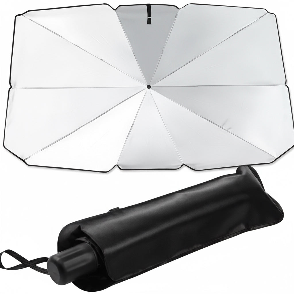 Pachet x3  Umbrele Tip Parasolar Ușor de Folosit Dimensiuni:130 cm x 79 cm.