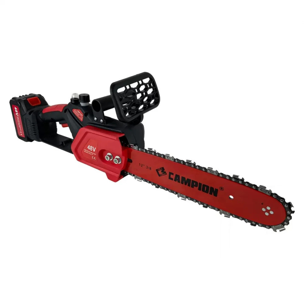 Drujbă cu Acumulator Campion 48V – Lamă 30 cm, 2 Acumulatori