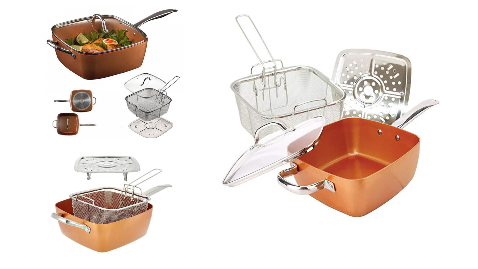 Tigaie  multifunctionala non-aderenta patrata