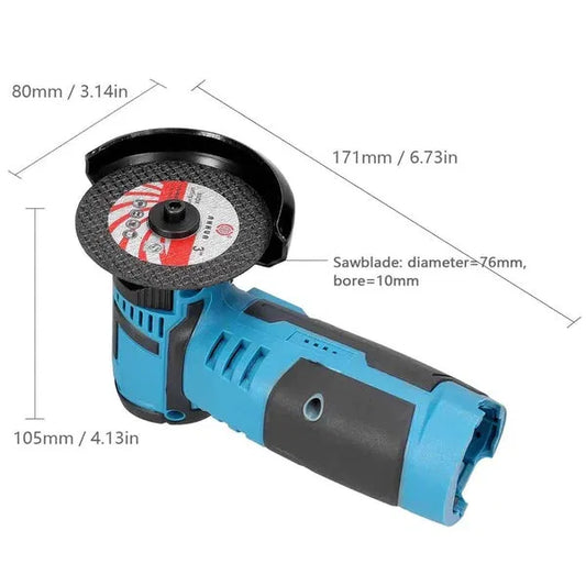 Mini Polizor Unghiular Electric cu 2 Acumulator,Flex Portabil, 12V, Disc 76MM.