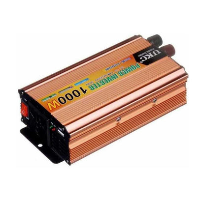 Invertor auto UKC 1000W, 12V la 220V – alimentare sigură și practică pentru dispozitivele tale.