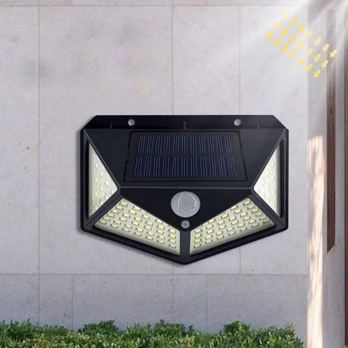 Lampa Solara cu 114 LED-uri si senzor de miscare.