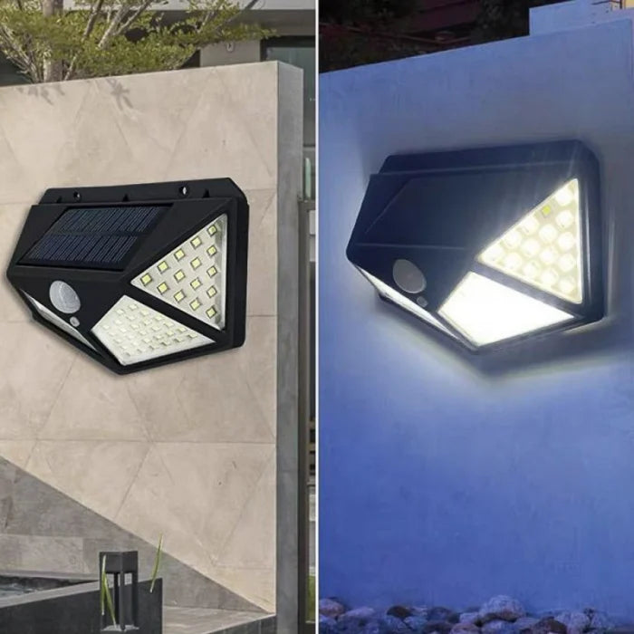 Lampa Solara cu 114 LED-uri si senzor de miscare.