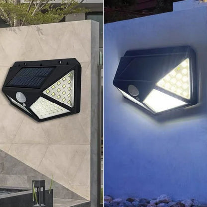 Lampa Solara cu 114 LED-uri si senzor de miscare.