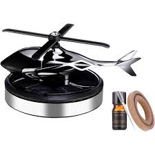Odorizant auto functionare solara cu elice model elicopter.