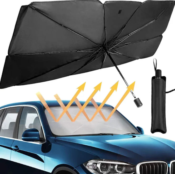 Pachet x3  Umbrele Tip Parasolar Ușor de Folosit Dimensiuni:130 cm x 79 cm.