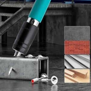 Pistol Manual de  Bătut Cuie în Beton și Metal, Accesorii și Cutie Transport + 50 Cuie Otel CADOU