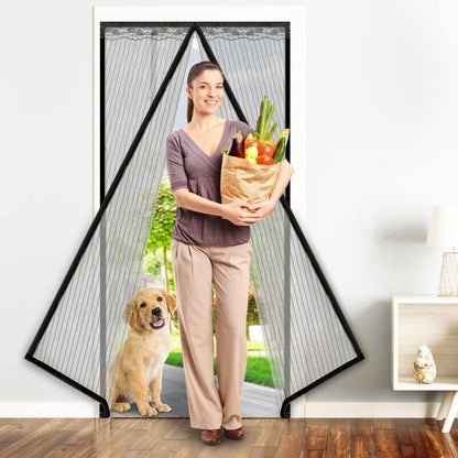 Plasa de tantari si insecte magnetica pentru usa, dimensiune 85 x 210 cm.