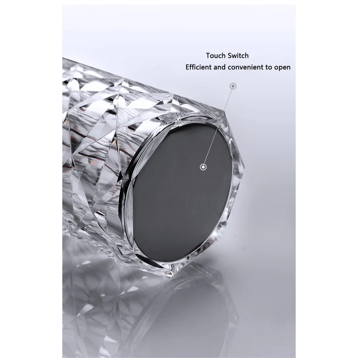 Set 2x Lampi LED - RGB cu Design Cristal, Telecomanda Inclusa, Control Tactil.