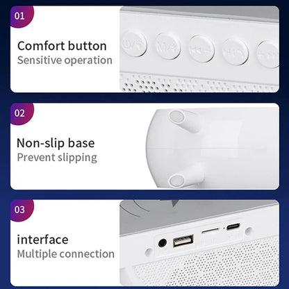 Lampa Smart LED RGB si Incarcator Wireless 15W, Lumini Ambientale, Sincronizare muzicala