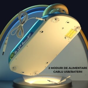 Volan interactiv pentru copii 3+, jucărie  cu lumini, sunete