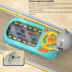 Volan interactiv pentru copii 3+, jucărie  cu lumini, sunete